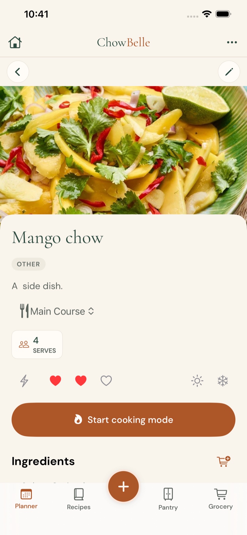 ChowBelle recipe detail
